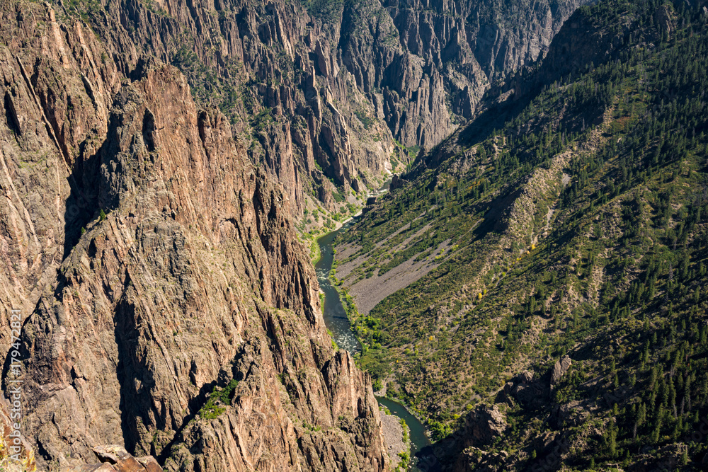 Black Canyon of the Gunnison National Park Colorado Landscape Cliffs Black Canyon of the Gunnison National Park Colorado Landscape Cliffs