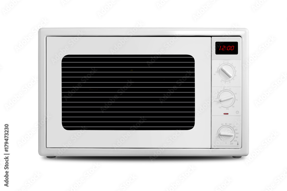 Obraz premium Household appliances. Microwave Oven. Isolated