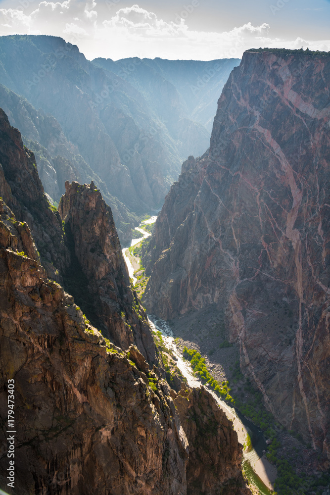 Obraz premium Black Canyon of the Gunnison National Park Colorado Landscape Cliffs