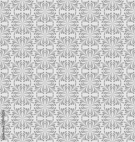 Grey background, seamless pattern, vector illustration 