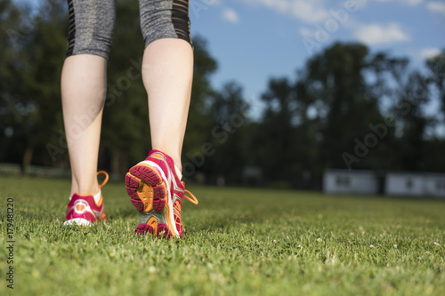 Running woman, Training and healthy lifestyle
