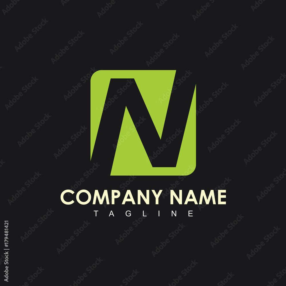 N Company Logo Vector Template Design