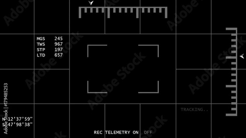 Helicopter / Drone Heads Up Display Overlay Night Vision 