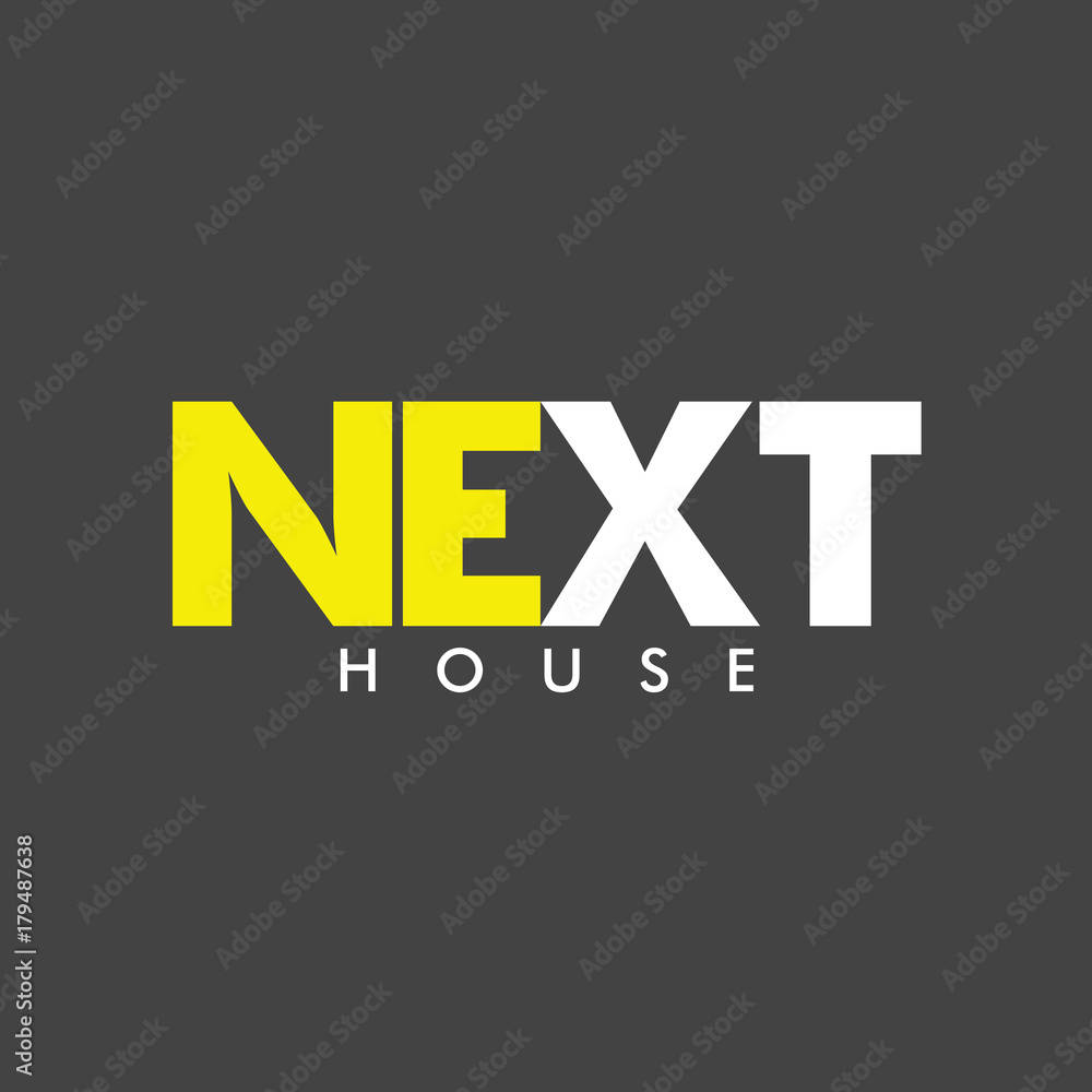 Next House Logo Vector Template Design Next House Logo Vector Template Design