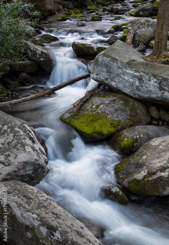 Waterfalls in Smoky Moutain National Park Waterfalls in Smoky Moutain National Park