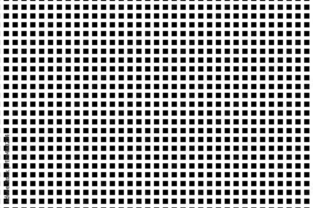 Abstract geometric pattern with small squares. Black and white color Vector illustration