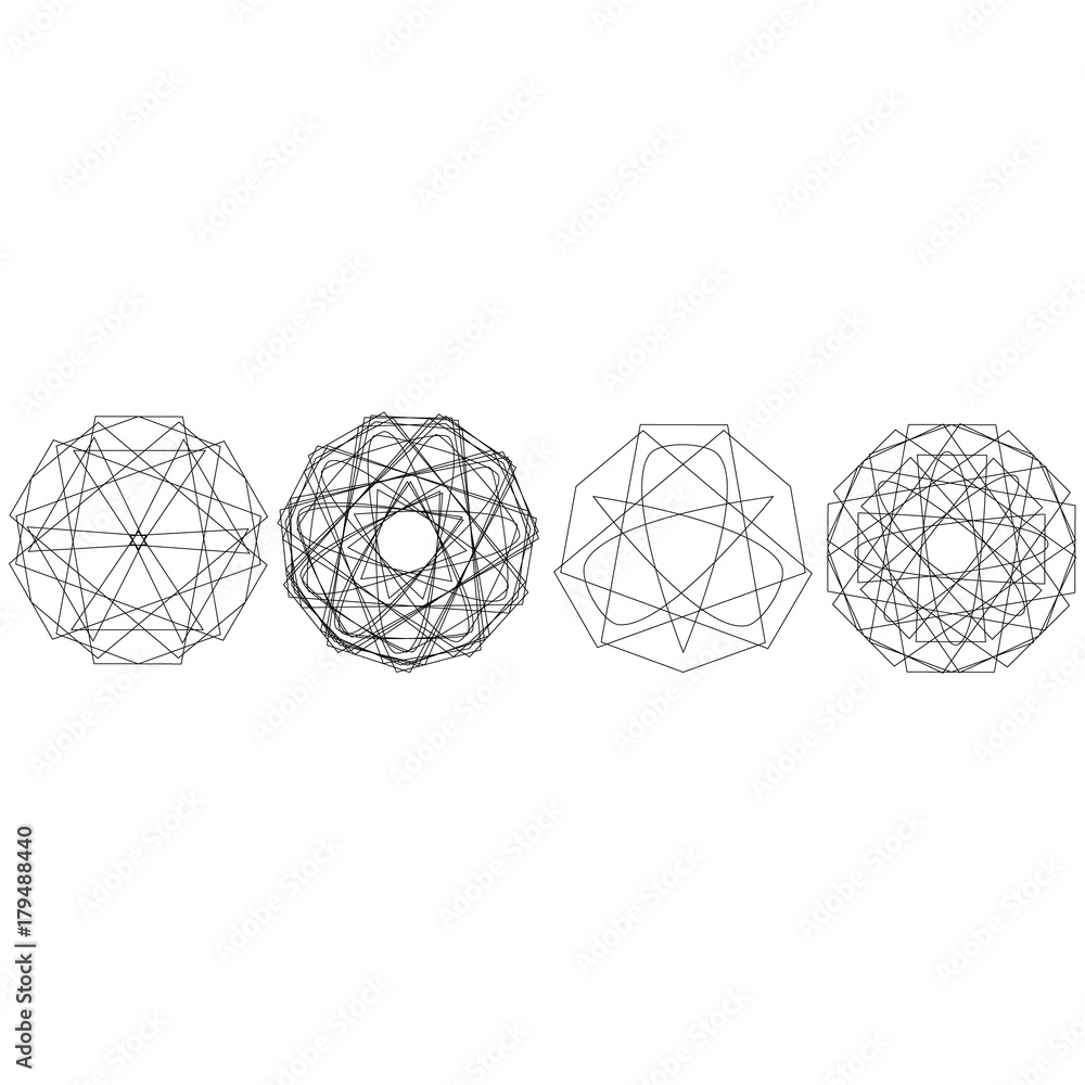 Holiday patterns of stars of snowflakes and flowers for gifts Holiday patterns of stars of snowflakes and flowers for gifts