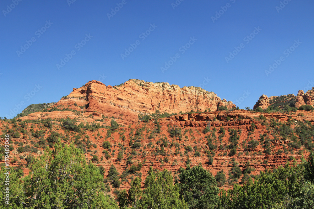 Red rock formation in Red Rock State Park along Oak Creek Canyon, a riparian habitat in Verde Valley, within Yavapai county, Sedona, Arizona, USA including Coconino National Forest. Red rock formation in Red Rock State Park along Oak Creek Canyon, a riparian habitat in Verde Valley, within Yavapai county, Sedona, Arizona, USA including Coconino National Forest.