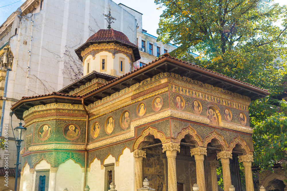 Obraz premium Stavropoleos monastery in Bucharest