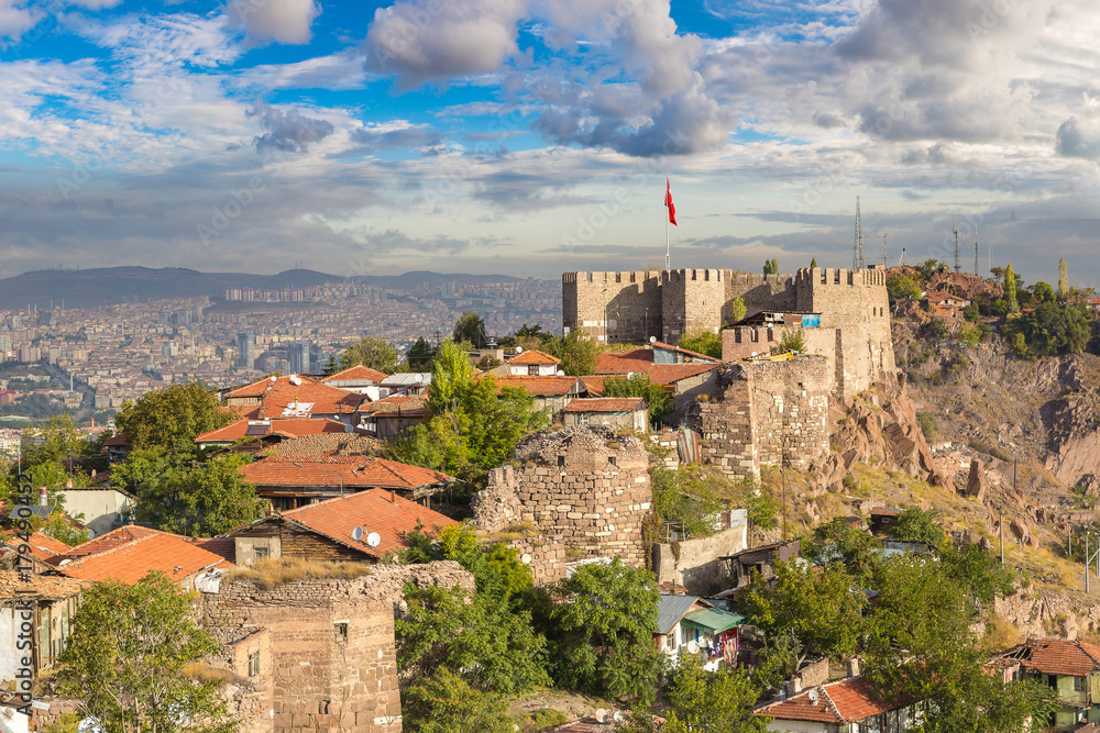 Panoramic view of Ankara, Turkey - obrazy, fototapety, plakaty 
