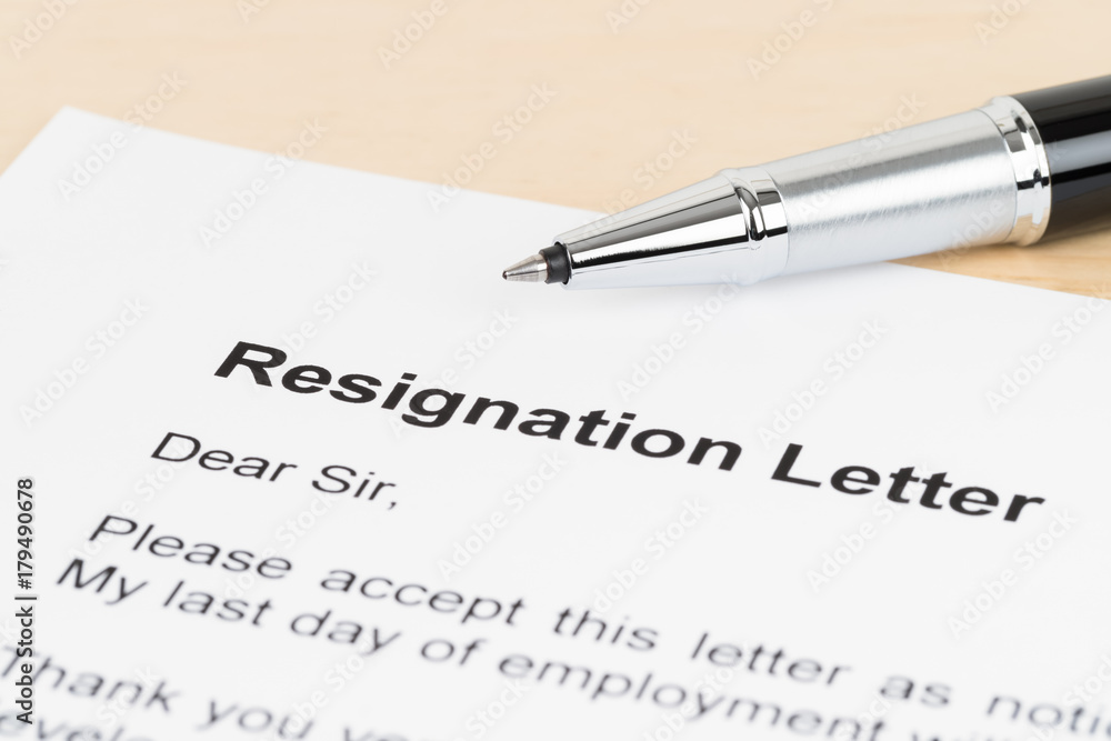Resignation letter resign with pen Resignation letter resign with pen