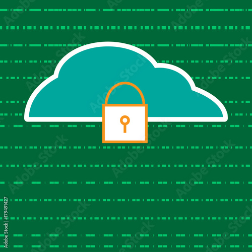 Cloud Security technology Background / wallpaper