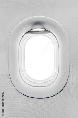 The window of airplane