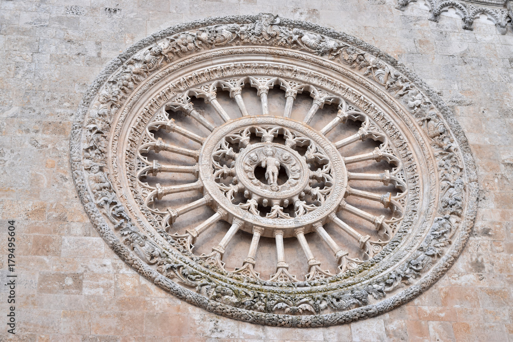 Carved rosette of the cathedral Carved rosette of the cathedral