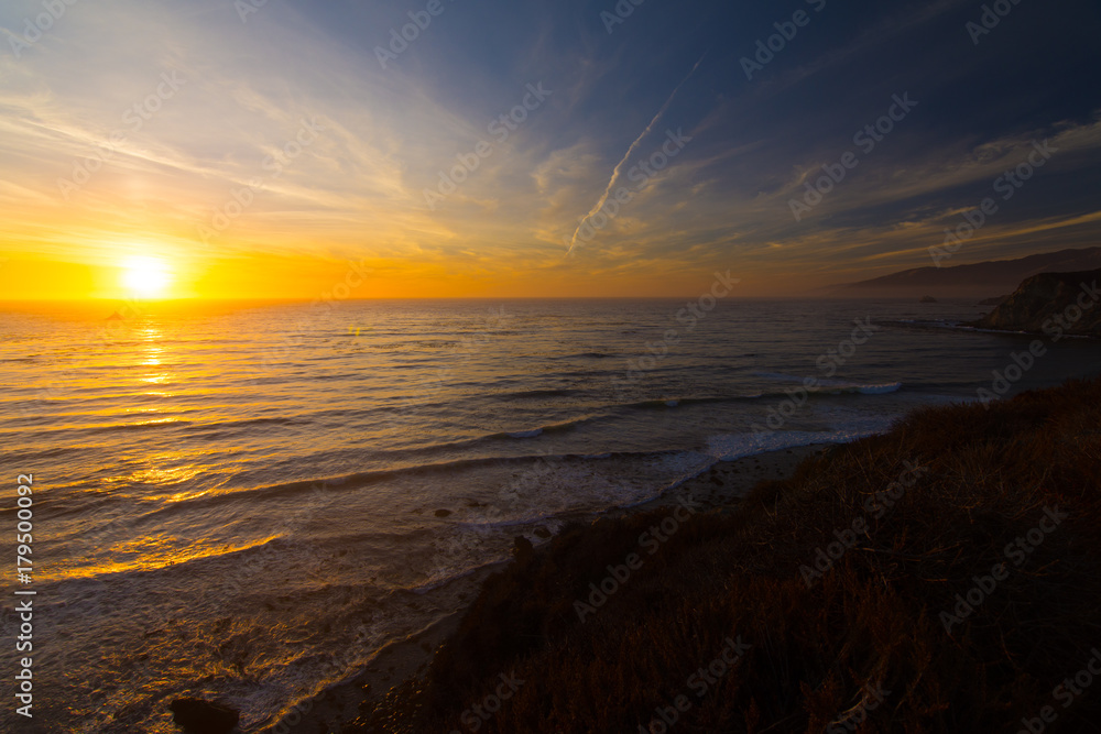 Ocean at sunset