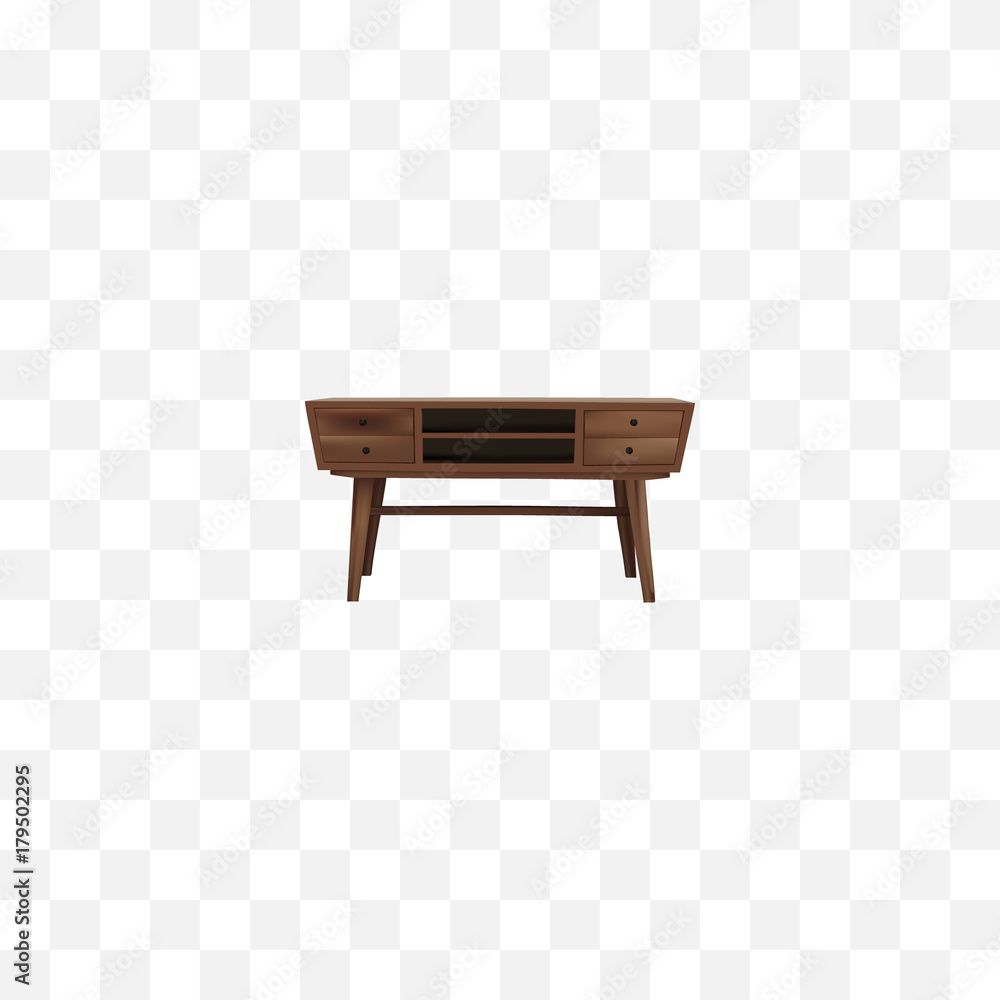 Realistic Commode Element. Vector Illustration Of Realistic Console
