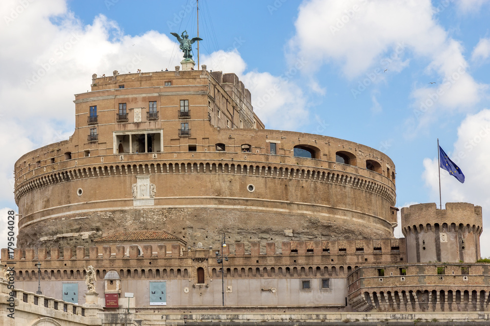 Mausoleum of Hadrian or Castel Sant'Angelo in Rome Italy