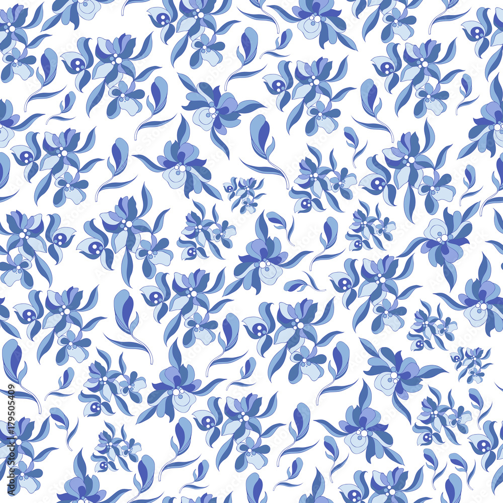 Graphic illustration with decorative flowers 8 Graphic illustration with decorative flowers 8