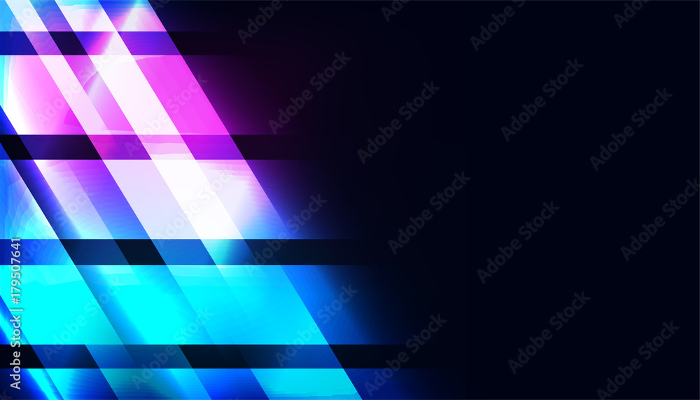 Obraz premium Glowing background with neon lines