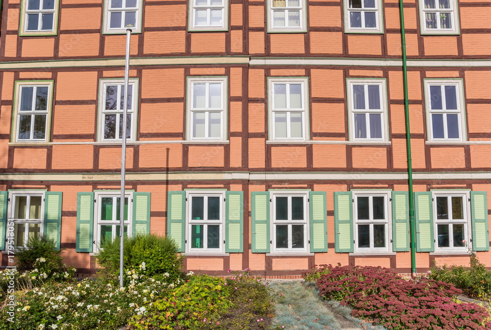 Colorful building in the historic center of Wernigerode