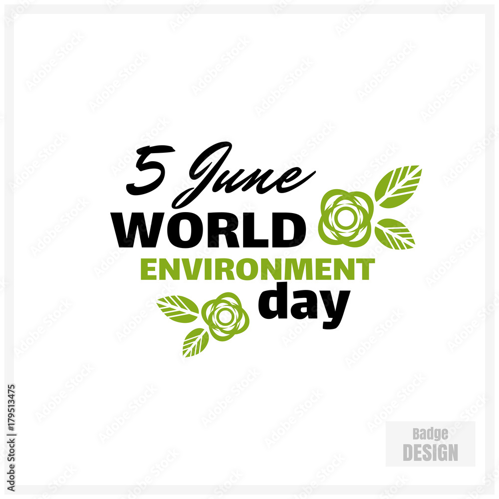 Obraz premium Badge With Flowers