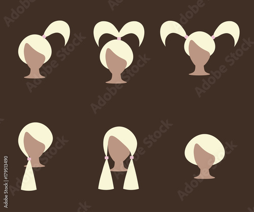 Women's and children's haircuts and hairstyles.