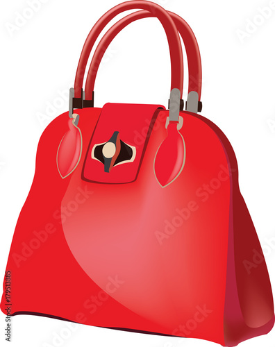 borsa in pelle rossa femminile 