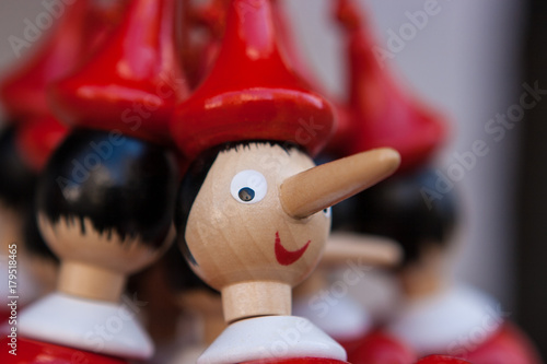 Wooden Pinocchio's figurine...