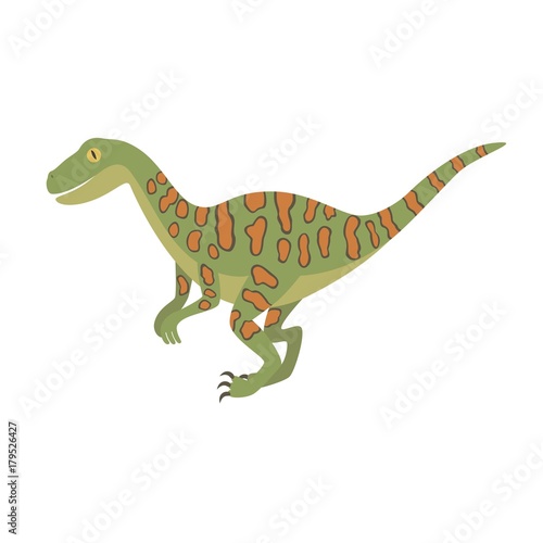 Deinonychus dinosaur color dino design illustration © Nadzin