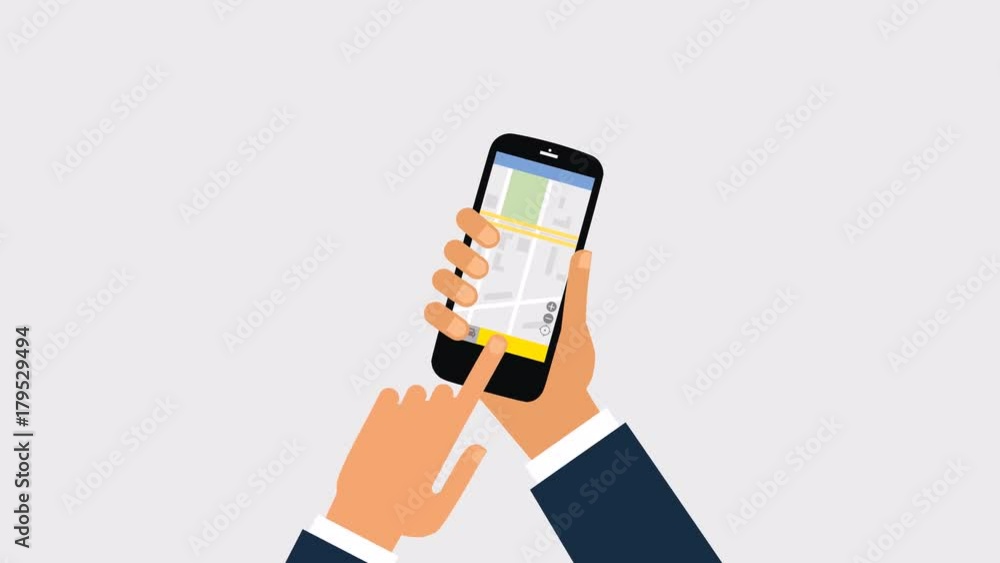 Taxi service. Smartphone and touchscreen in the white background. Transportation network app, calling a cab by mobile phone concept. footage Taxi service. Smartphone and touchscreen in the white background. Transportation network app, calling a cab by mobile phone concept. footage