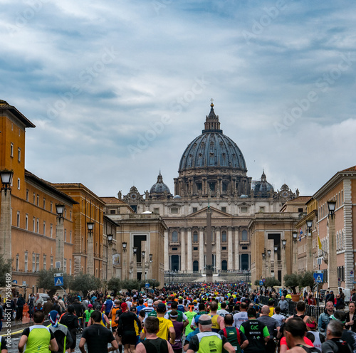Rome Marathon and S:t Peters Cathedral