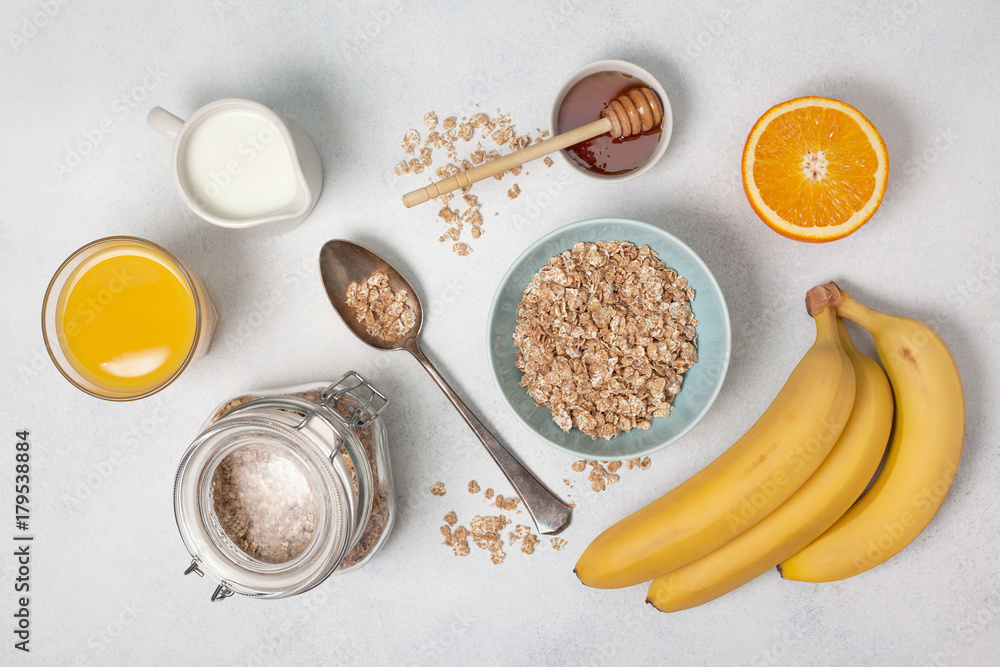 Ingredients for breakfast Ingredients for breakfast