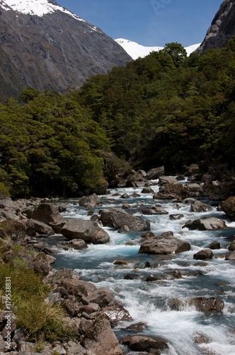 Tutoko river New Zealand photo