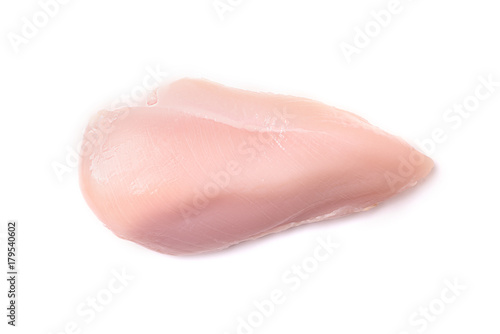 Obraz na plátně Fresh chicken fillet isolated on white background