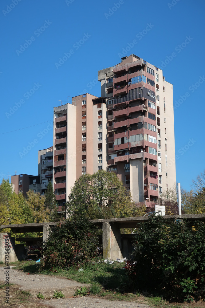 Fototapeta premium Residential building