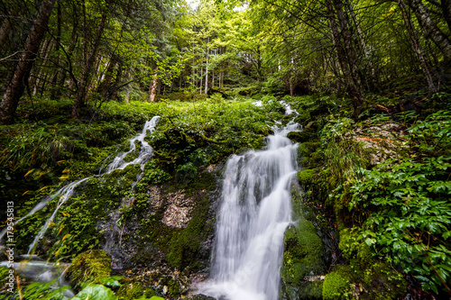 Austria waterfall Hallstatt nature