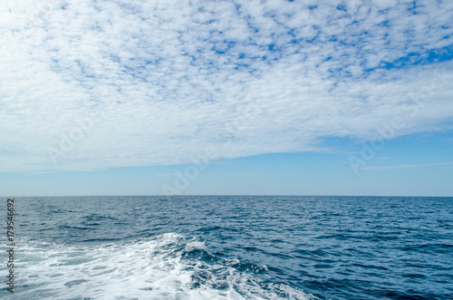 Beautiful water of the ocean with Sky at Koh ha  Similan No.5  a Group of Similan Islands in The Andaman Sea Thailand.