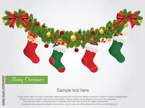 Christmas Stockings Background