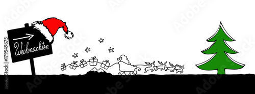 Nikolaus mit Schlitten