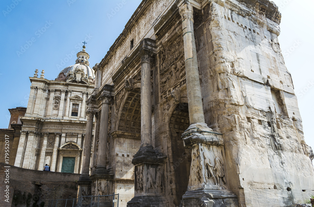 Arch of Septimius Severus in Roman Forum, Rome