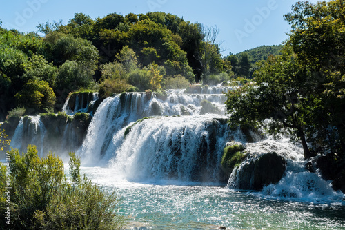 Skradinski Buk Waterfall in Krka National Park - Dalmatia  Croatia