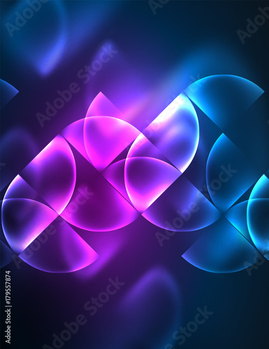 Abstract vector round banner