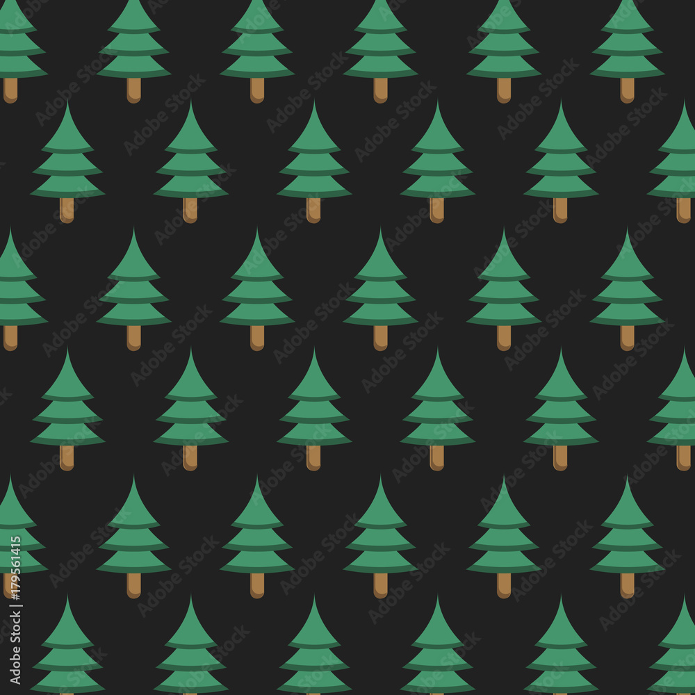Obraz premium Christmas tree pattern