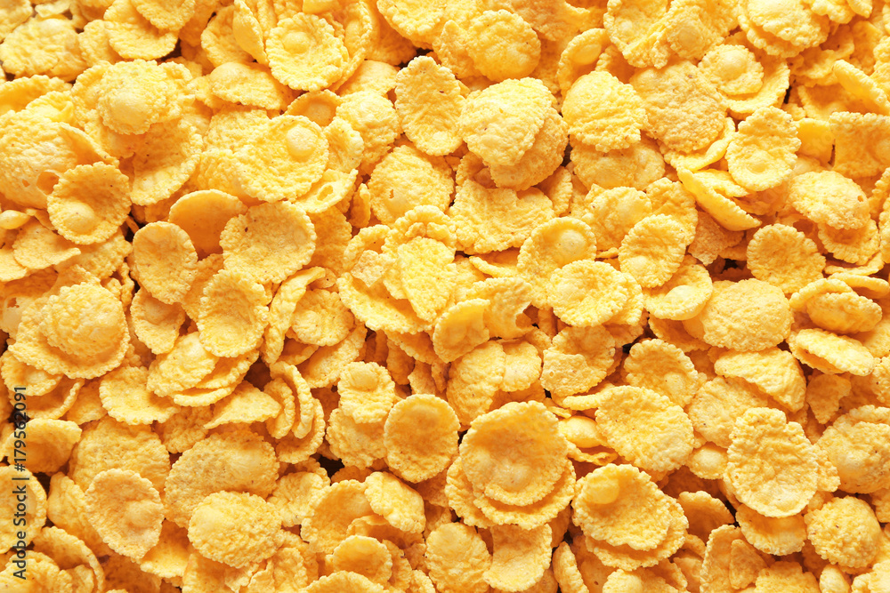 Tasty cornflakes as background Tasty cornflakes as background