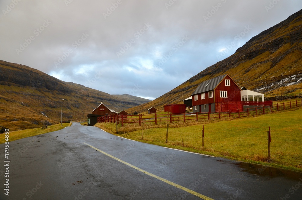 フェロー諸島 Faroe Islands ストレイモイ島 Streymoy Island サクスン周辺 around Saksun