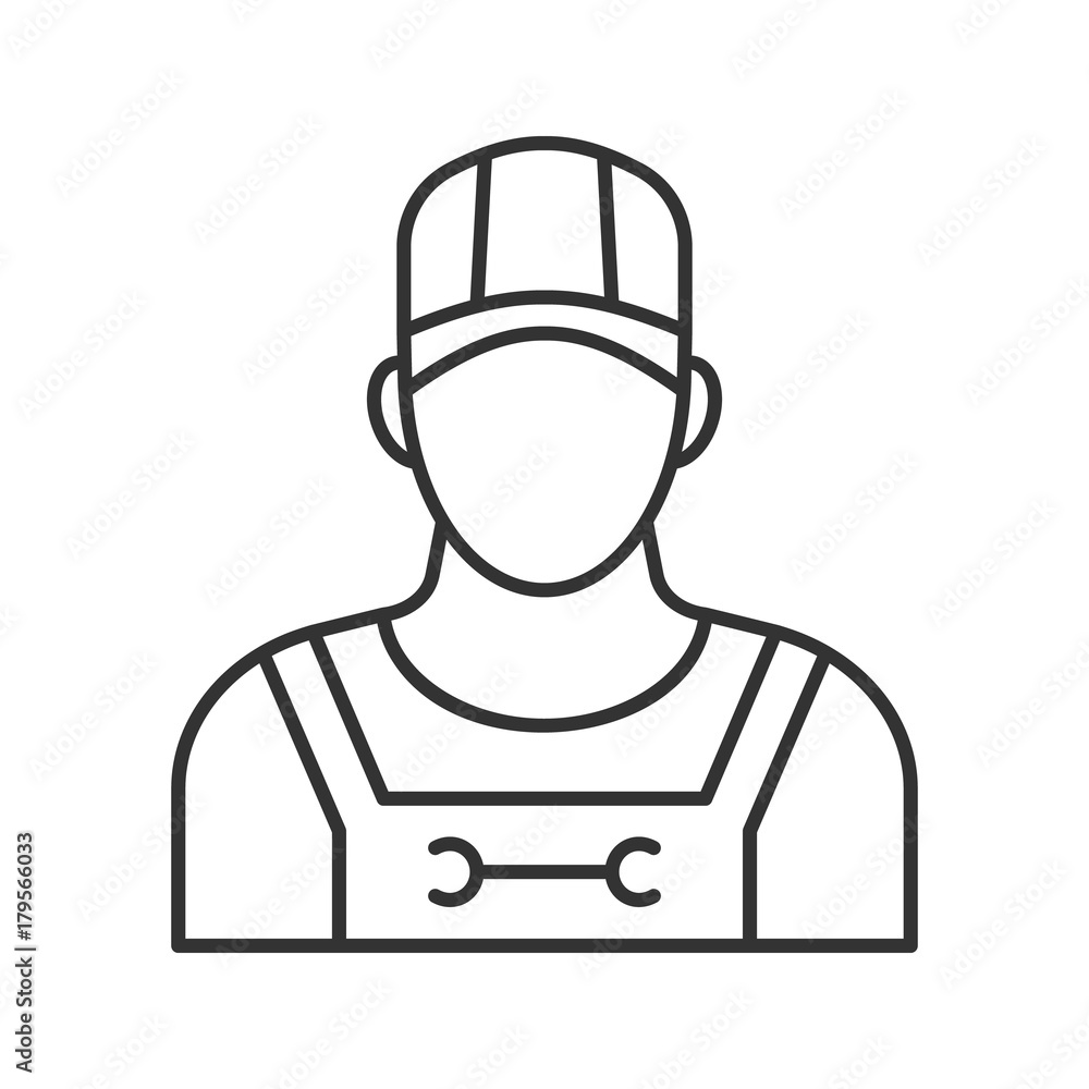 Plumber linear icon