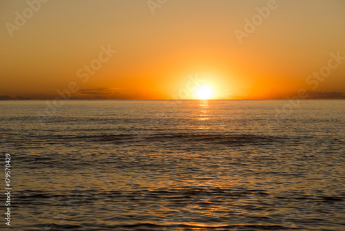 The coast of Benicasim at sunrise  Castellon