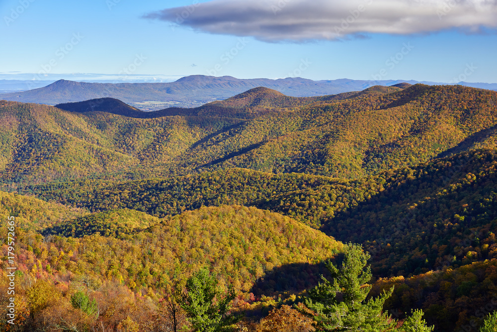View from the South District in Shenandoah National Park, Virginia