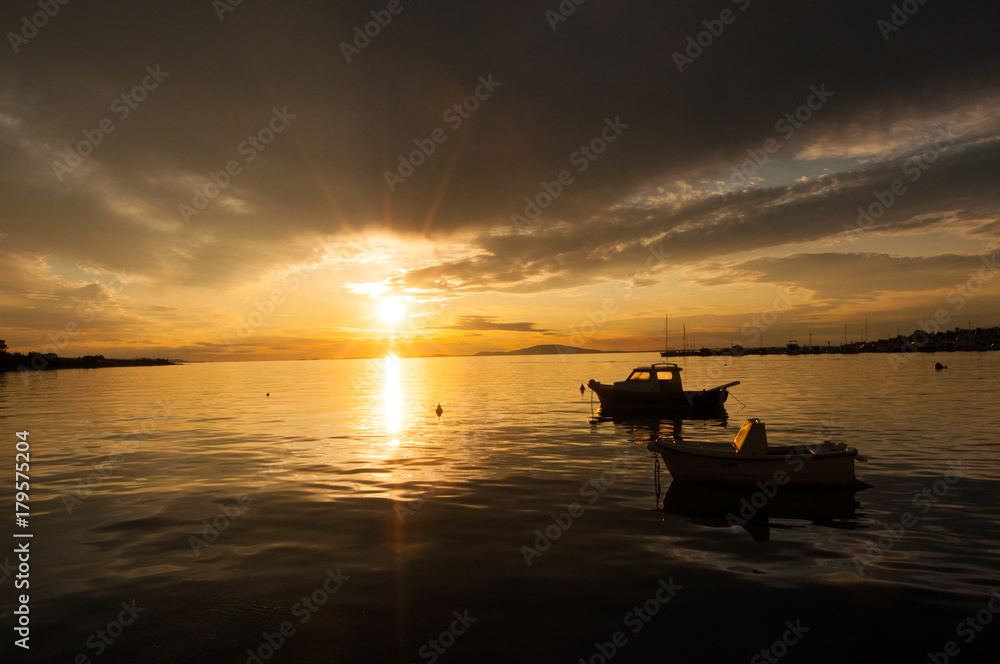 Sunset on the coast