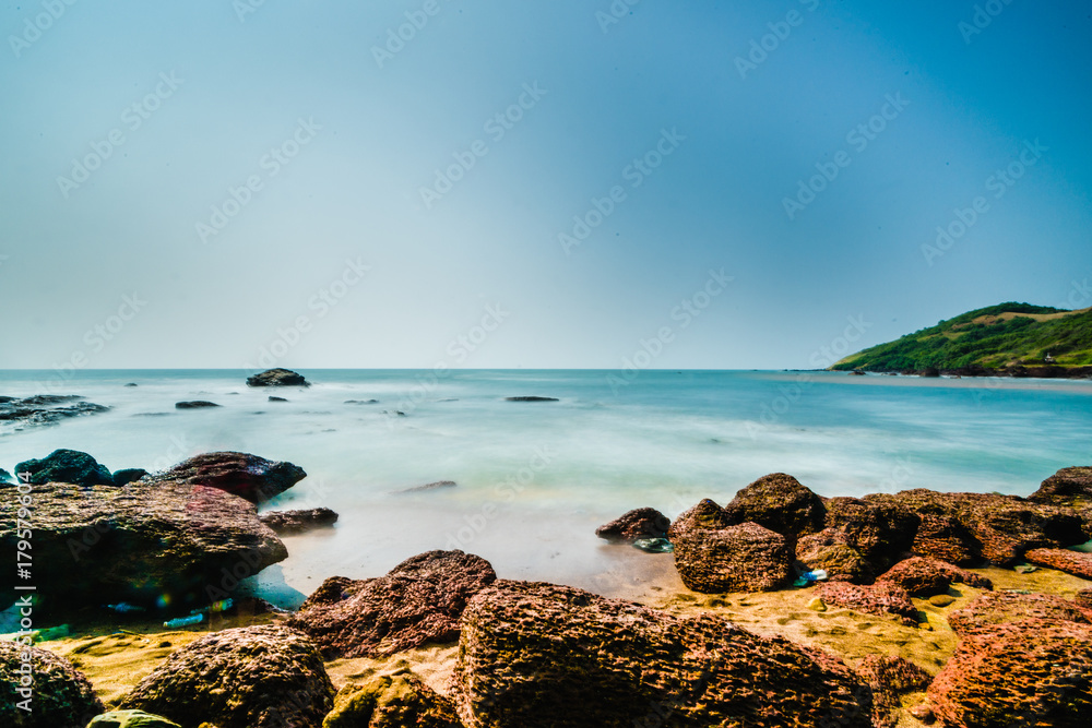 Long exposure at beach